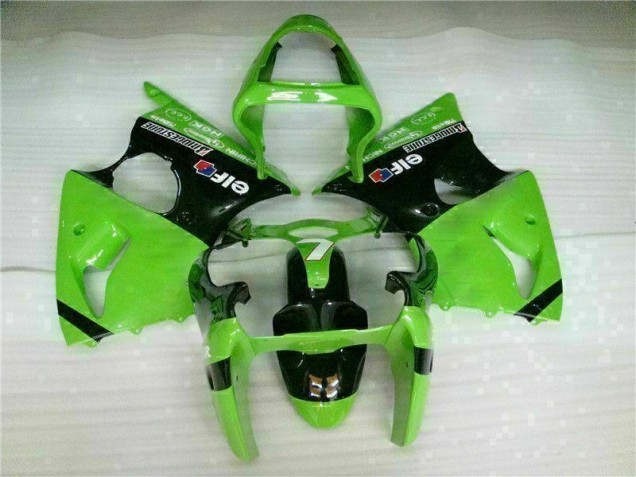 Aftermarket Green Black 00-02 Kawasaki Ninja ZX6R Abs Fairing Kit Sale