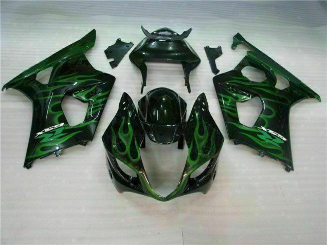 Aftermarket Green Black 03-04 Suzuki GSXR 1000 Motorcycle Fairings Sale Aftermarket Green Black 03-04 Suzuki GSXR 1000 Motorcycle Fairings Sale