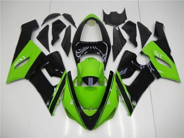 Aftermarket Green Black 05-06 Kawasaki Ninja ZX6R Motorcycle Fairings & Bodywork Sale