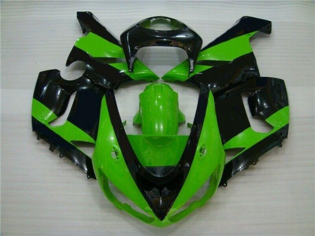 Aftermarket Green Black 05-06 Kawasaki Ninja ZX6R Motorcycle Fairings Sale Aftermarket Green Black 05-06 Kawasaki Ninja ZX6R Motorcycle Fairings Sale
