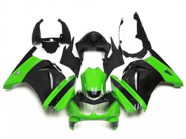 Aftermarket Green Black 08-12 Kawasaki Ninja EX250 Plastic Full Fairing Kit Sale