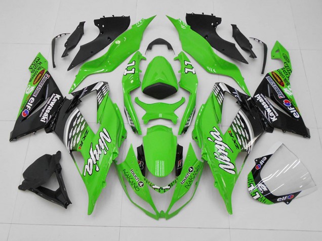 Aftermarket Green Black 11 13-18 Kawasaki Ninja ZX6R Motorcycle Fairings Sale Aftermarket Green Black 11 13-18 Kawasaki Ninja ZX6R Motorcycle Fairings Sale