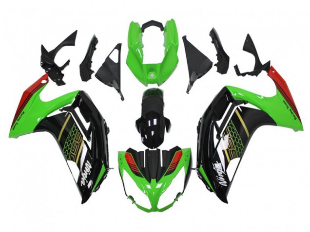 Aftermarket Green Black 12-16 Kawasaki Ninja EX650 Motorcycle Fairings Sale Aftermarket Green Black 12-16 Kawasaki Ninja EX650 Motorcycle Fairings Sale