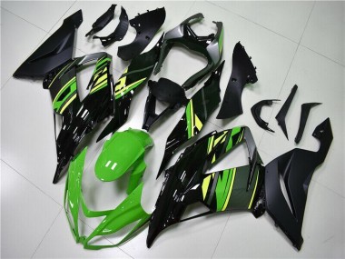 Aftermarket Green Black 13-18 Kawasaki Ninja ZX6R Fairing Kit Sale