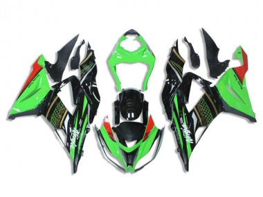 Aftermarket Green Black 13-18 Kawasaki Ninja ZX6R Motorcycle Fairings Sale