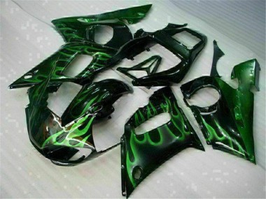 Aftermarket Green Black 98-02 Yamaha YZF R6 Motorcycle Fairings Sale
