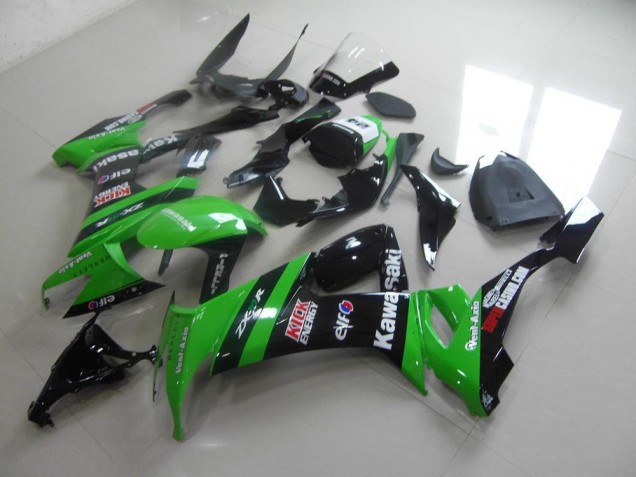 Aftermarket Green Black Kick 08-10 Kawasaki Ninja ZX10R Motorcycle Fairings Sale Aftermarket Green Black Kick 08-10 Kawasaki Ninja ZX10R Motorcycle Fairings Sale