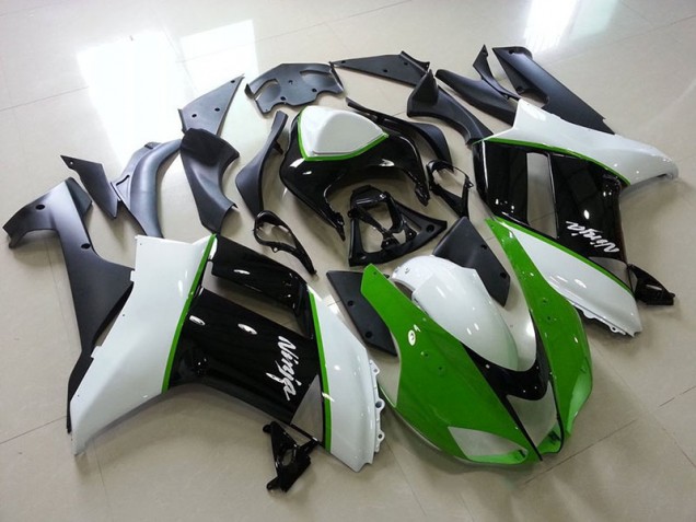 Aftermarket Green Black White 07-08 Kawasaki Ninja ZX6R Motorcycle Fairings Sale Aftermarket Green Black White 07-08 Kawasaki Ninja ZX6R Motorcycle Fairings Sale