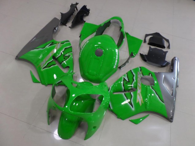 Aftermarket Green Flame 00-01 Kawasaki Ninja ZX12R 2000-2001 Green Flame Kawasaki Ninja ZX12R Motorcycle Fairings Sale