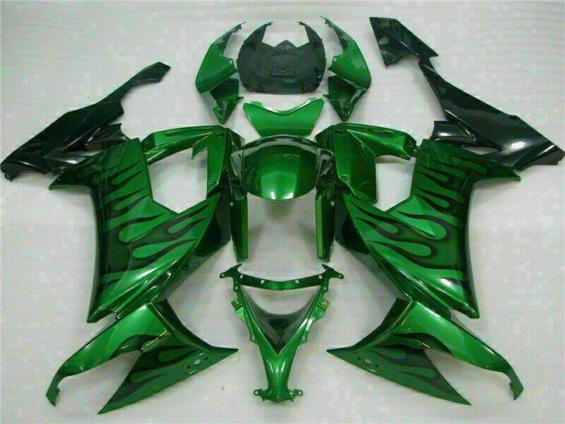 Aftermarket Green Flame 08-10 Kawasaki Ninja ZX10R Motorcycle Fairings Sale Aftermarket Green Flame 08-10 Kawasaki Ninja ZX10R Motorcycle Fairings Sale