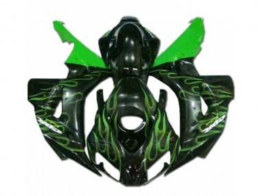 Aftermarket Green Flame Black 06-07 Honda CBR1000RR Motorcycle Fairings Sale