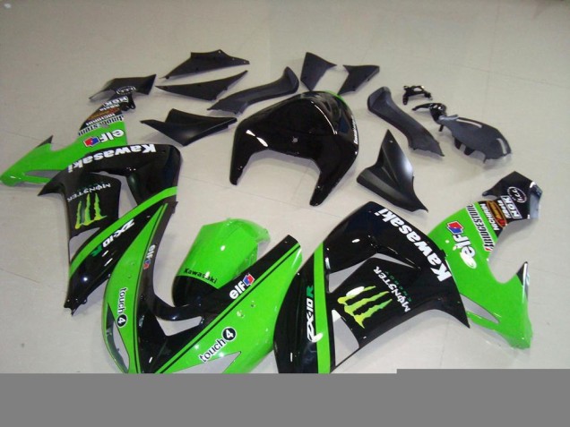 Aftermarket Green Monster 06-07 Kawasaki Ninja ZX10R Motorcycle Fairings & Bodywork Sale