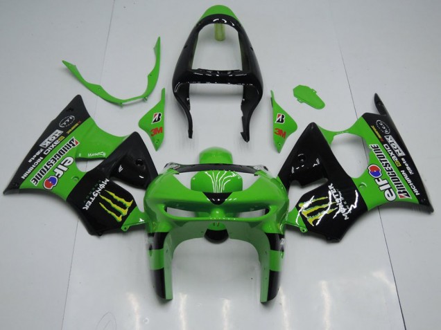 Aftermarket Green Monster 98-99 Kawasaki Ninja ZX6R Motorcycle Fairings Sale Aftermarket Green Monster 98-99 Kawasaki Ninja ZX6R Motorcycle Fairings Sale