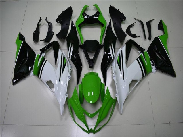 Aftermarket Green White Black 13-18 Kawasaki Ninja ZX6R Motorcycle Fairings Sale Aftermarket Green White Black 13-18 Kawasaki Ninja ZX6R Motorcycle Fairings Sale