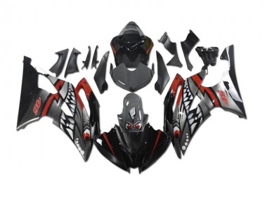 Aftermarket Grey Red Shark 08-16 Yamaha YZF R6 Motorcycle Fairings Sale