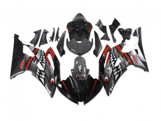 Aftermarket Grey Red Shark 08-16 Yamaha YZF R6 Motorcycle Fairings Sale Aftermarket Grey Red Shark 08-16 Yamaha YZF R6 Motorcycle Fairings Sale
