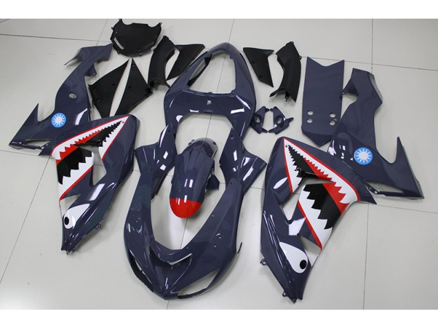 Aftermarket Grey Shark 06-07 Kawasaki Ninja ZX10R Motorcycle Fairings Sale
