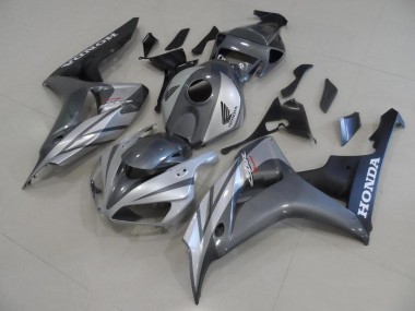 Aftermarket Grey Silver and Matte Black 06-07 Honda CBR1000RR Motorcycle Fairings Sale