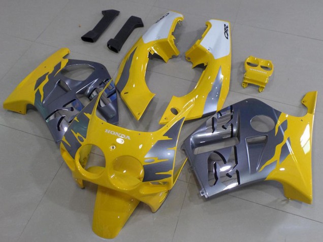 Aftermarket Grey Yellow 88-89 Honda CBR250RR MC19 MC19 Motorcycle Fairings Sale Aftermarket Grey Yellow 88-89 Honda CBR250RR MC19 MC19 Motorcycle Fairings Sale