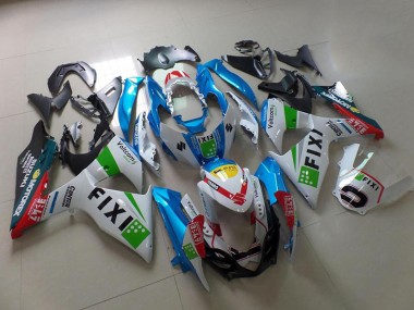 Aftermarket Light Blue Fixi 09-16 Suzuki GSXR 1000 Motorcycle Fairings Sale