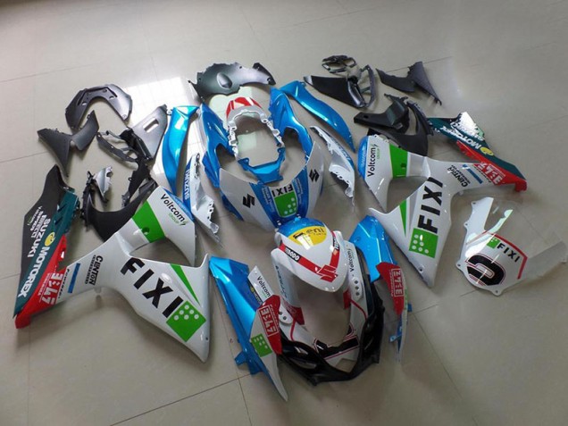 Aftermarket Light Blue Fixi 09-16 Suzuki GSXR 1000 Motorcycle Fairings Sale