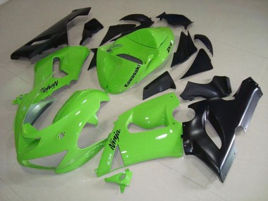 Aftermarket Lime Green 05-06 Kawasaki Ninja ZX6R Motorcycle Fairings Sale