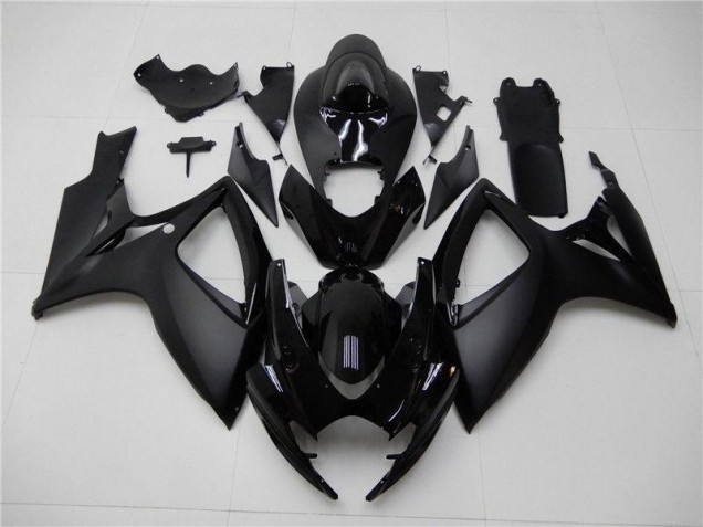 Aftermarket Matte Black 06-07 Suzuki GSXR 600/750 Motorcycle Fairings Sale