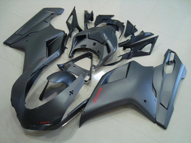 Aftermarket Matte Black 07-12 Ducati 848 1098 1198 Motorcycle Fairings Sale