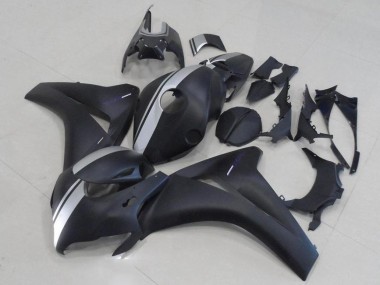 Aftermarket Matte Black and Silver 08-11 Honda CBR1000RR Motorcycle Fairings Sale