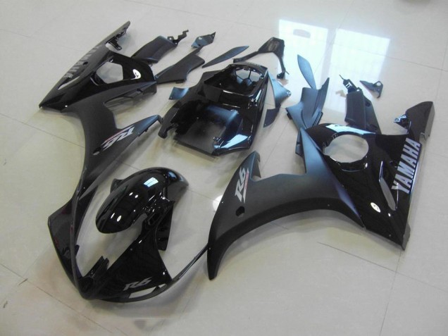 Aftermarket Matte Black Glossy Black 03-05 Yamaha YZF R6 Motorcycle Fairings Sale Aftermarket Matte Black Glossy Black 03-05 Yamaha YZF R6 Motorcycle Fairings Sale