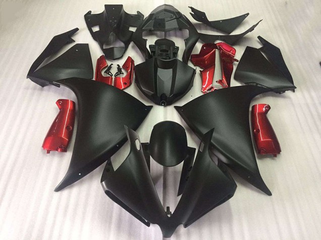 Aftermarket Matte Black Glossy Red 09-11 Yamaha YZF R1 Motorcycle Fairings Sale Aftermarket Matte Black Glossy Red 09-11 Yamaha YZF R1 Motorcycle Fairings Sale