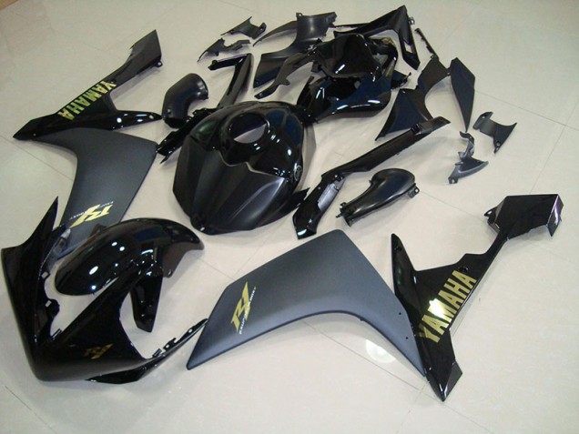 Aftermarket Matte Black Gold 07-08 Yamaha YZF R1 Motorcycle Fairings Sale Aftermarket Matte Black Gold 07-08 Yamaha YZF R1 Motorcycle Fairings Sale
