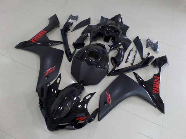Aftermarket Matte Black Red 07-08 Yamaha YZF R1 Motorcycle Fairings Sale