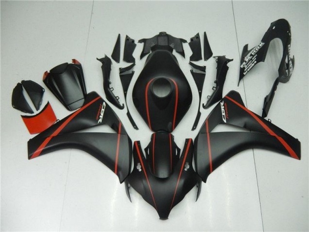 Aftermarket Matte Black Red 08-11 Honda CBR1000RR Motorcycle Fairings Sale