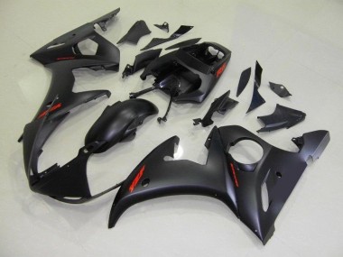 Aftermarket Matte Black Red Decals 03-05 Yamaha YZF R6 Motorcycle Fairings Sale