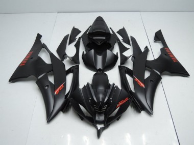 Aftermarket Matte Black Red Decals 08-16 Yamaha YZF R6 Motorcycle Fairings Sale