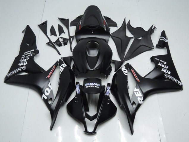 Aftermarket Matte Black Repsol 07-08 Honda CBR600RR Motorcycle Fairings Sale