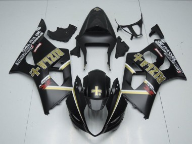 Aftermarket Matte Black Rizla 03-04 Suzuki GSXR 1000 Motorcycle Fairings Sale