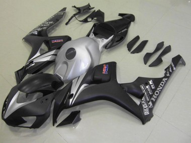 Aftermarket Matte Black Silver 06-07 Honda CBR1000RR Motorcycle Fairings Sale