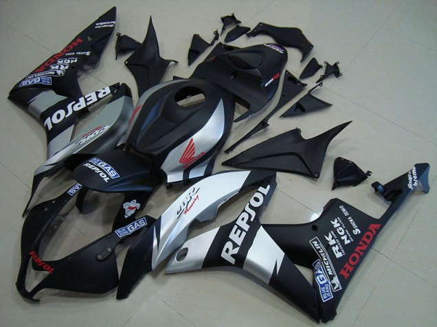 Aftermarket Matte Black Silver Repsol 07-08 Honda CBR600RR Motorcycle Fairings Sale Aftermarket Matte Black Silver Repsol 07-08 Honda CBR600RR Motorcycle Fairings Sale