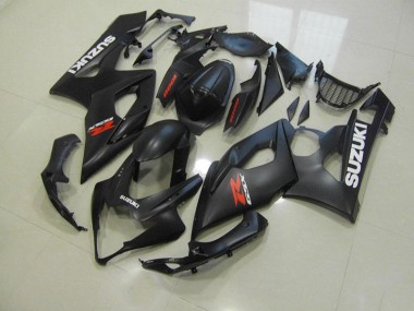 Aftermarket Matte Black with White Decals 05-06 Suzuki GSXR 1000 Motorcycle Fairings Sale