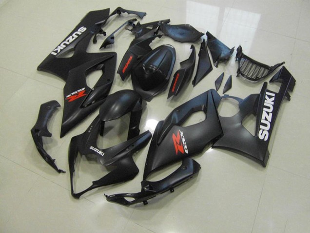 Aftermarket Matte Black with White Decals 05-06 Suzuki GSXR 1000 Motorcycle Fairings Sale Aftermarket Matte Black with White Decals 05-06 Suzuki GSXR 1000 Motorcycle Fairings Sale