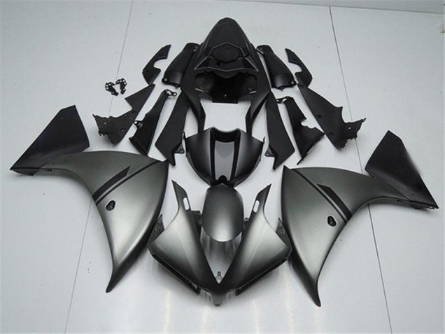 Aftermarket Matte Grey Black 12-14 Yamaha YZF R1 Motorcycle Fairings Sale Aftermarket Matte Grey Black 12-14 Yamaha YZF R1 Motorcycle Fairings Sale