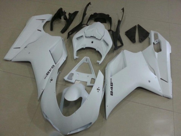 Aftermarket Matte White 07-12 Ducati 848 1098 1198 Motorcycle Fairings Sale Aftermarket Matte White 07-12 Ducati 848 1098 1198 Motorcycle Fairings Sale