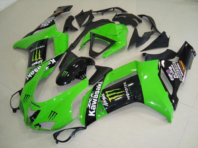 Aftermarket Monster Green 07-08 Kawasaki Ninja ZX6R Motorcycle Fairings Sale Aftermarket Monster Green 07-08 Kawasaki Ninja ZX6R Motorcycle Fairings Sale