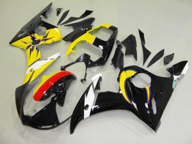 Aftermarket Moon Black Yellow 03-05 Yamaha YZF R6 Motorcycle Fairings Sale Aftermarket Moon Black Yellow 03-05 Yamaha YZF R6 Motorcycle Fairings Sale
