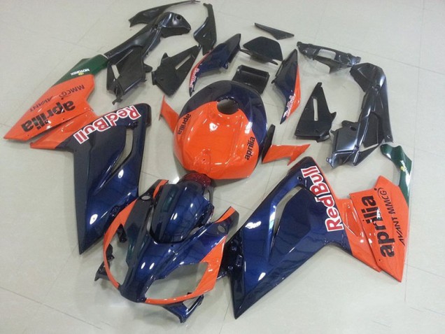 Aftermarket Orange and Dark Blue 06-11 Aprilia RS125 Motorcycle Fairings Sale Aftermarket Orange and Dark Blue 06-11 Aprilia RS125 Motorcycle Fairings Sale