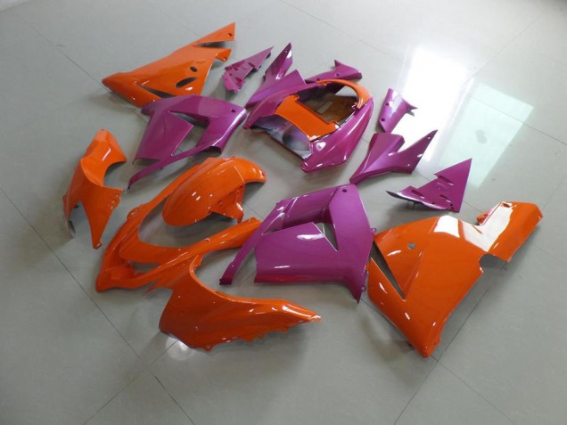 Aftermarket Orange and Pink 03-05 Kawasaki Ninja ZX10R Motorcycle Fairings Sale Aftermarket Orange and Pink 03-05 Kawasaki Ninja ZX10R Motorcycle Fairings Sale
