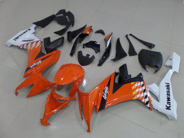 Aftermarket Orange and White 08-10 Kawasaki Ninja ZX10R Motorcycle Fairings Sale Aftermarket Orange and White 08-10 Kawasaki Ninja ZX10R Motorcycle Fairings Sale