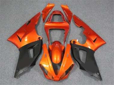 Aftermarket Orange Black 00-01 Yamaha YZF R1 Motorcycle Fairings Sale